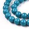 Opaque Solid Color Glass Beads Strands GLAA-T032-P4mm-13-3