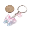 Glass & Acrylic Butterfly Keychain KEYC-JKC00649-01-3