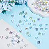 80Pcs Teardrop Electroplated Transparent Glass Charms GLAA-PA0001-68-4