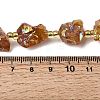 Electroplated Raw Rough Natural Amethyst Beads Strands G-Z131-J02-05-5
