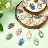 20Pcs 10 Styles Alloy Enamel Pendants ENAM-YW0006-95-4