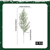 25Pcs Plastic Artificial Pine Needle Branches FIND-CP0003-34-2