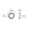 Tibetan Style Alloy Bead Frames TIBEB-TA0001-05-8