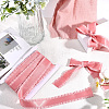 10 Yards Polyester Ruffled Lace Ribbon DIY-CY0001-23D-3
