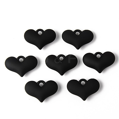 Rubberized Style Acrylic Pendants X-OACR-N011-012B-1