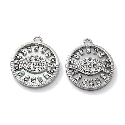 304 Stainless Steel Shell Pendants STAS-R150-10P-1