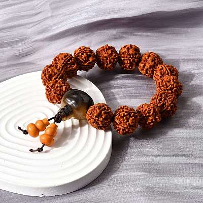 Bodhi King Kong Beaded Stretch Bracelets BJEW-M110-04C-1