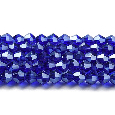 Transparent Electroplate Glass Beads Strands EGLA-A039-T3mm-A06-1