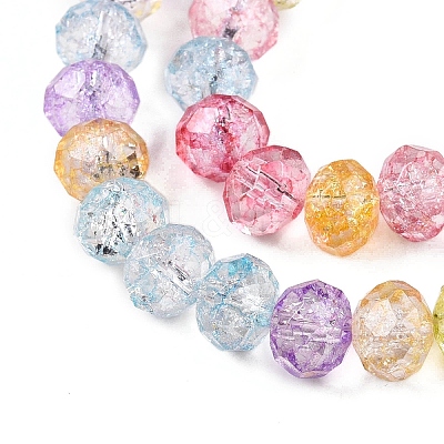 Transparent Glass Beads Strands GLAA-T023-8mm-A07-1