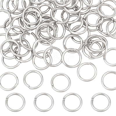 60Pcs Tarnish Resistant 304 Stainless Steel Open Jump Rings STAS-LP0001-39P-08-1