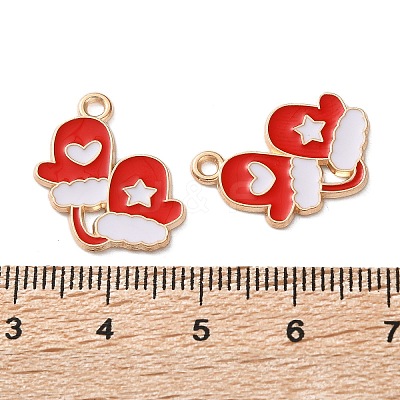 Alloy Enamel Pendants ENAM-I061-01KCG-19B-1