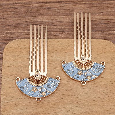 Alloy with Enamel Hair Comb Finding PW-WGEE8D4-06-1