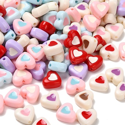 Opaque Acrylic Beads OACR-P032-06M-1