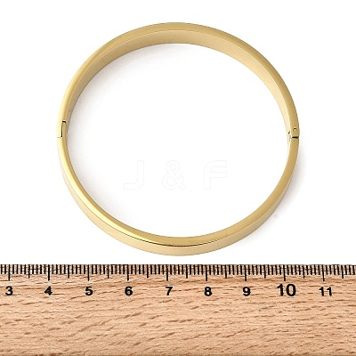 201 Stainless Steel Plain Bangles BJEW-Z151-01G-02-1
