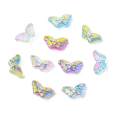 80Pcs 8 Colors Electroplate Handmade Lampwork Beads LAMP-CJ0003-04-1