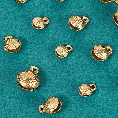 30Pcs 3 Styles Brass Bell Pendants KKB-CN0001-01-1