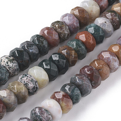 Natural Ocean Jasper Beads Strands G-F668-01-B-1