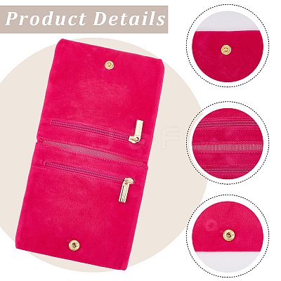 3Pcs 3 Colors Folding Velvet Jewelry Storage Bags for Earrings Rings Bracelets ABAG-CN0001-69B-1