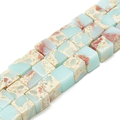 Synthetic Imperial Jasper Beads Strands G-S300-128-8mm-1