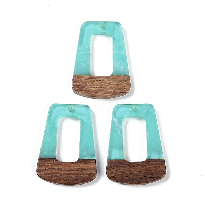 Resin & Wood Pendants WOOD-F015-11C-1