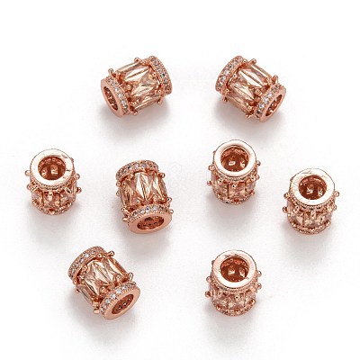 Cubic Zirconia Beads ZIRC-C001-1RG-1