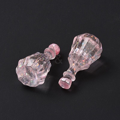 Dummy Bottle Transparent Resin Cabochon RESI-E025-06B-1