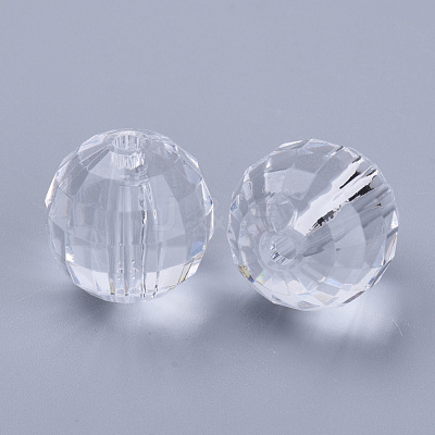 Transparent Acrylic Beads X-TACR-Q254-18mm-V01-1