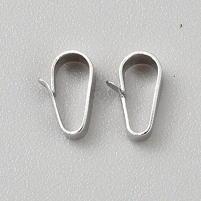 925 Sterling Silver Snap on Bails STER-WH0062-008P-02-1