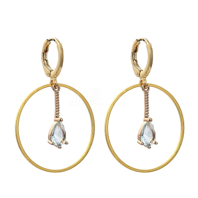 Brass Huggie Hoop Earring EJEW-JE04262-03-1
