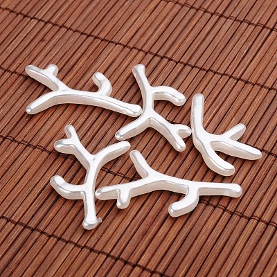 Branch Acrylic Imitation Pearl Pendants X-OACR-O002-7253-1