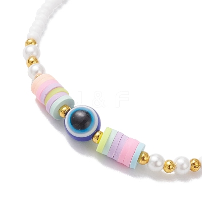 Glass Seed Beads Braided Bead Bracelets BJEW-MZ00211-1