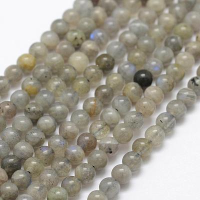 Natural Labradorite Beads Strands G-P322-29-4mm-1