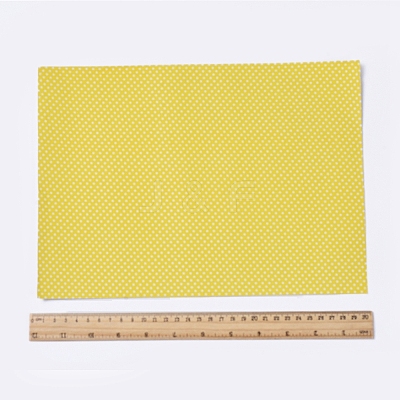 Polka Dot Pattern  Printed A4 Polyester Fabric Sheets LS-DIY-WH0158-63A-03-1