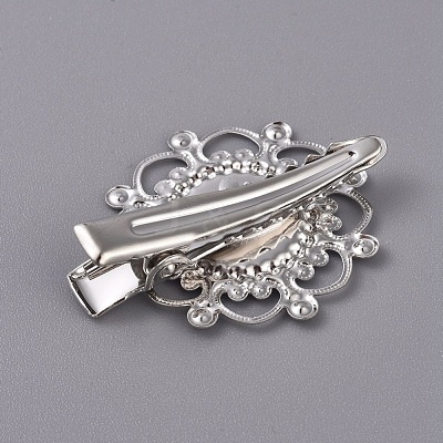 Hair Accessories Iron Alligator Hair Clip Findings IFIN-L035-01P-1