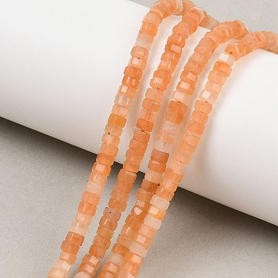 Natural Red Aventurine Beads Strands G-G345-C27-2x4mm-1