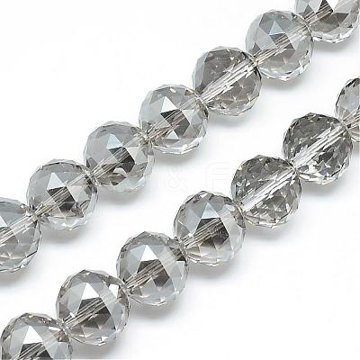 Electroplate Glass Bead Strands EGLA-S137-14mm-06-1