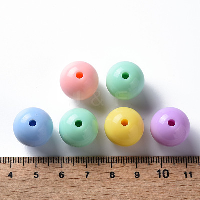 Opaque Acrylic Beads MACR-S370-C16mm-M1-1