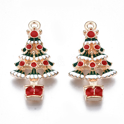 Alloy Enamel Pendants X-ENAM-Q442-028-RS-1