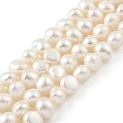 Natural Cultured Freshwater Pearl Beads Strands PEAR-A006-07H-1