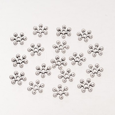Snowflake Tibetan Silver Spacer Beads LS-A402-1