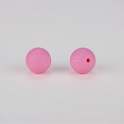 Round Silicone Focal Beads SI-JX0046A-72-1