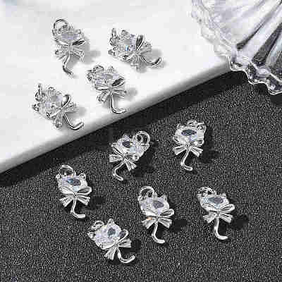 SHEGRACE Brass Cubic Zirconia Pendants XGRQ3K783-543P-1