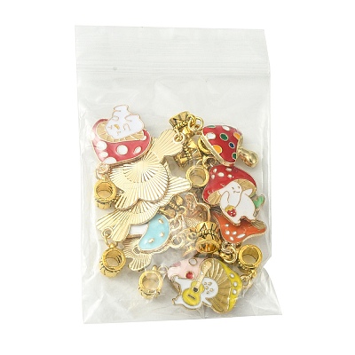 12Pcs Alloy Enamel Pendant PALLOY-FS00003-1