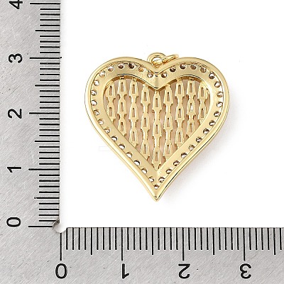 Valentine's Day Brass Micro Pave Clear Cubic Zirconia Pendants KK-E799-01E-G-1