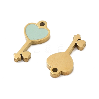 Ion Plating(IP) 316 Stainless Steel Enamel Charms STAS-U014-63G-02-1