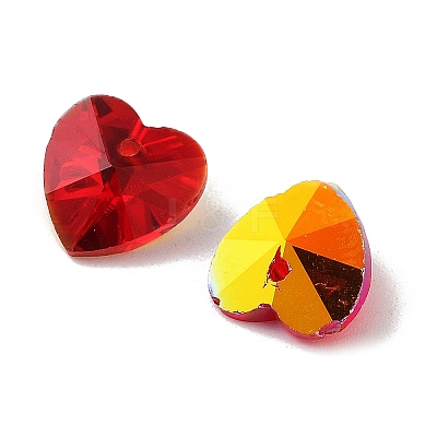 Electroplate Glass Charms GGLA-Z002-02J-1