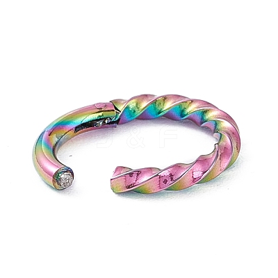 Twisted Ring Hoop Earrings for Girl Women STAS-D453-01M-01-1