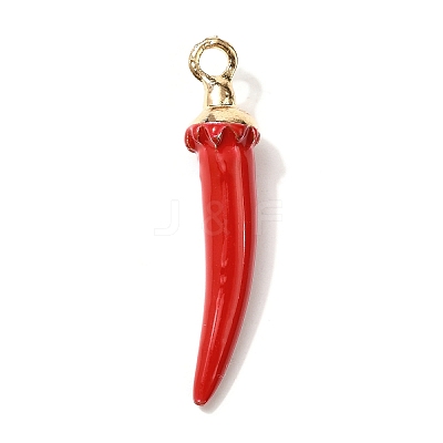 Opaque Resin Pendants RESI-V004-01A-1