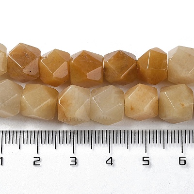 Natural Topaz Jade Star Cut Round Beads Strands G-M418-C15-01-1