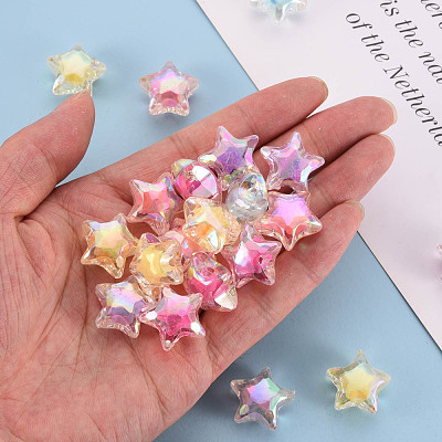 Transparent Acrylic Beads X-TACR-S152-18D-1